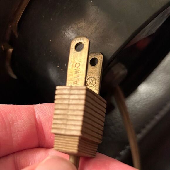 Vintage 1960s KLEIN Desk Clock Pharmacy RX Alchemy Symbols Brass w Dome Glass - Picture 9 of 10